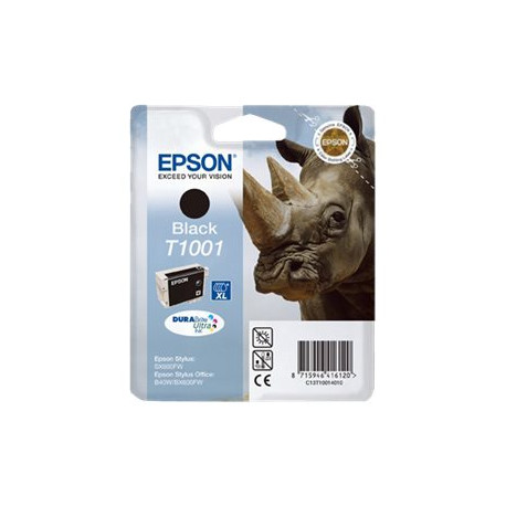 Epson T1001 - 25.9 ml - nero - originale - blister con radiofrequenza / allarme acustico - cartuccia d'inchiostro - per Stylus 