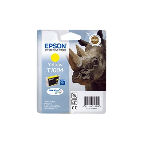 Epson T1004 - 11.1 ml - giallo - originale - blister con radiofrequenza / allarme acustico - cartuccia d'inchiostro - per Stylu