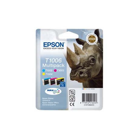 Epson T1006 Multipack - Confezione da 3 - 33.3 ml - giallo, ciano, magenta - originale - blister - cartuccia d'inchiostro - per