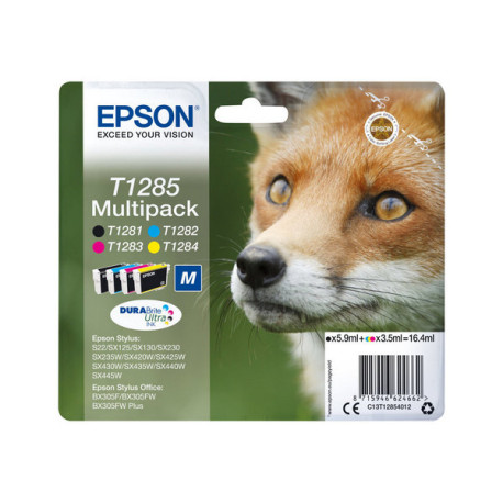 Epson T1285 Multipack - Confezione da 4 - 16.4 ml - nero, giallo, ciano, magenta - originale - cartuccia d'inchiostro - per Sty