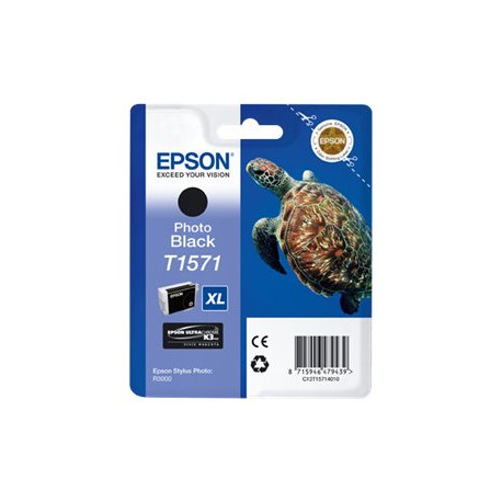 Epson T1571 - 25.9 ml - nero per foto - originale - blister - cartuccia d'inchiostro - per Stylus Photo R3000