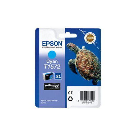 Epson T1572 - 25.9 ml - ciano - originale - blister - cartuccia d'inchiostro - per Stylus Photo R3000