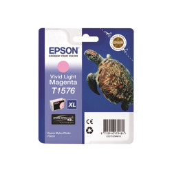 Epson T1576 - 25.9 ml - magenta chiaro Vivid - originale - blister - cartuccia d'inchiostro - per Stylus Photo R3000