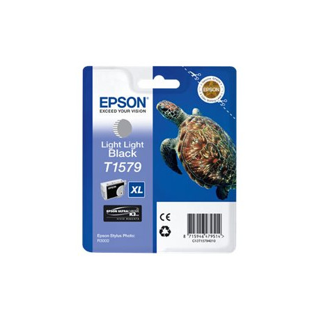 Epson T1579 - 25.9 ml - nero molto lucido - originale - blister - cartuccia d'inchiostro - per Stylus Photo R3000