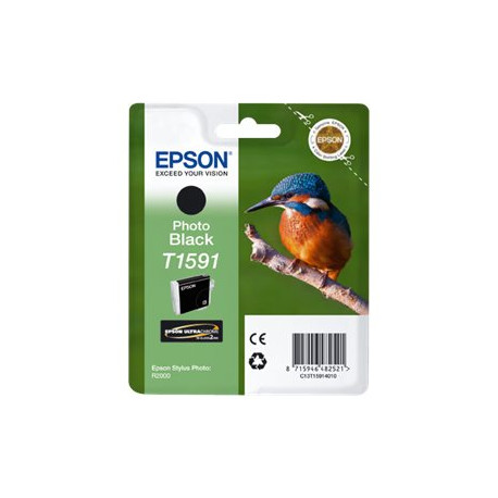 Epson T1591 - 17 ml - nero per foto - originale - blister - cartuccia d'inchiostro - per Stylus Photo R2000