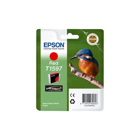 Epson T1597 - 17 ml - rosso - originale - blister - cartuccia d'inchiostro - per Stylus Photo R2000