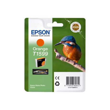 Epson T1599 - 17 ml - arancione - originale - blister - cartuccia d'inchiostro - per Stylus Photo R2000