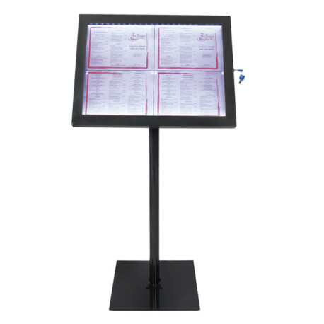 Espositore a LED per esterni/interni - display 4 x A4 - Securit