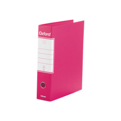 Esselte Oxford - Cartellina con meccanismo a leva - larghezza dorsale 80 mm - per Folio, 230 x 330 mm - fucsia