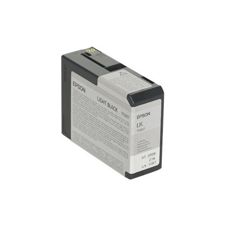 Epson T580 - 80 ml - nero chiaro - originale - cartuccia d'inchiostro - per Stylus Pro 3800, Pro 3880