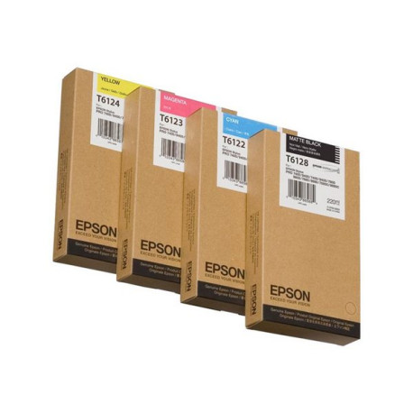 Epson T6122 - 220 ml - ciano - originale - cartuccia d'inchiostro - per Stylus Pro 7400, Pro 7450, Pro 9400, Pro 9450