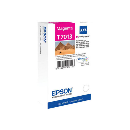 Epson T7013 - 34.2 ml - misura XXL - magenta - originale - blister - cartuccia d'inchiostro - per WorkForce Pro WP-4015 DN, WP-