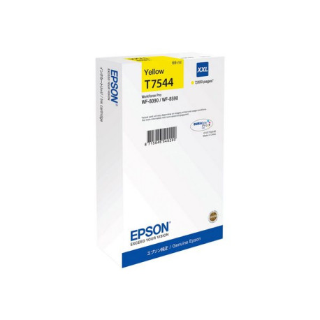 Epson T7544 - 69 ml - misura XXL - giallo - originale - cartuccia d'inchiostro - per WorkForce Pro WF-8090, WF-8090 D3TWC, WF-8