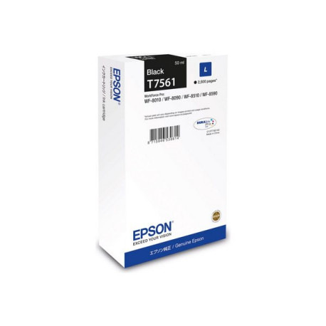 Epson T7561 - 50 ml - taglia L - nero - originale - cartuccia d'inchiostro