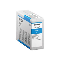 Epson T850200 - 80 ml - alta capacità - ciano - originale - cartuccia d'inchiostro - per SureColor P800, P800 Designer Edition,