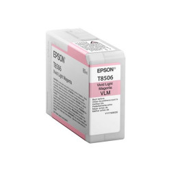 Epson T8506 - 80 ml - alta capacità - magenta chiaro Vivid - originale - cartuccia d'inchiostro - per SureColor P800, P800 Desi