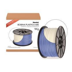 Hamlet HP3DXROLB2WT Bobina 1Kg di filamento universale ABS 1.75mm Termosensibile da blu a bianco