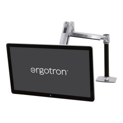 Ergotron LX - Kit montaggio (braccio estensibile, asta, adattatore VESA, braccio per utilizzo in piedi e da seduti, base con mo