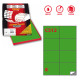 Etichette adesive C/512 - in carta - permanenti - 105 x 74,25 mm - 8 et/fg - 100 fogli - verde - Markin