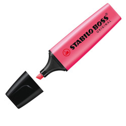 Evidenziatore Stabilo Boss Original - punta a scalpello - tratto 2 - 5 mm - rosa 56 - Stabilo