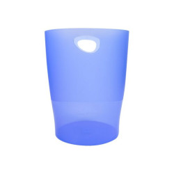 Exacompta ECOBIN Classic - Cestino della spazzatura - 15 L - maniglie - polipropilene (PP) - blu ghiaccio traslucido