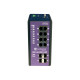 Extreme Networks ExtremeSwitching Industrial Ethernet Switches ISW 8-10/100P, 4-SFP - Switch - gestito - 8 x 10/100 (PoE+) + 4 