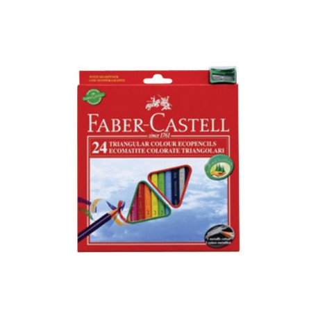 Faber-Castell - Pastello colorato - colori assortiti (pacchetto di 24)