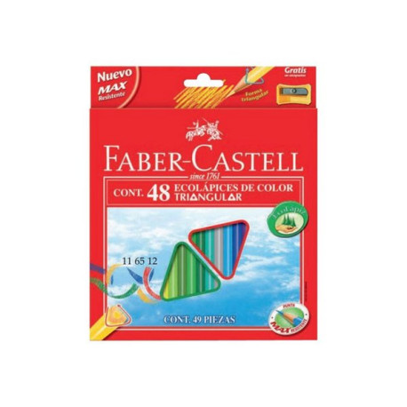 Faber-Castell - Pastello colorato - colori assortiti (pacchetto di 48)