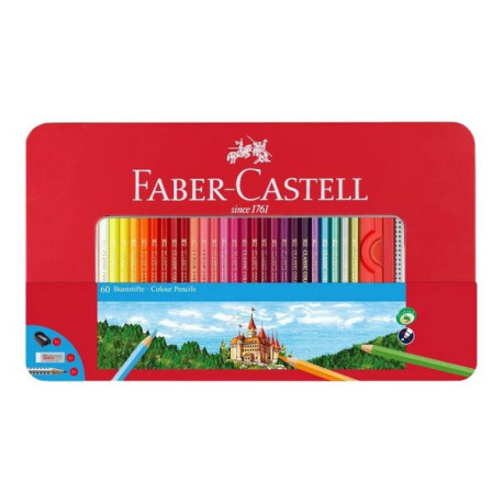 Faber-Castell Classic - Set di matite colorate e matite - 62 pezzi