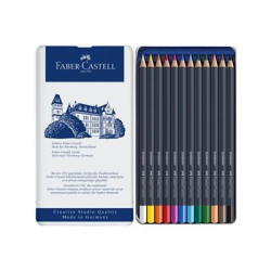 Faber-Castell GOLDFABER - Pastello colorato - colori assortiti (pacchetto di 12)