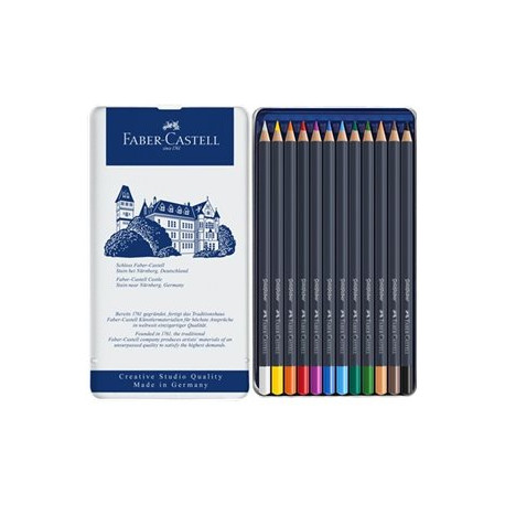 Faber-Castell GOLDFABER - Pastello colorato - colori assortiti (pacchetto di 12)