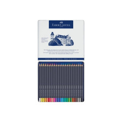 Faber-Castell GOLDFABER - Pastello colorato - colori assortiti (pacchetto di 24)