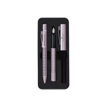 Faber-Castell GRIP - Set di penna stilografica e penna a sfera