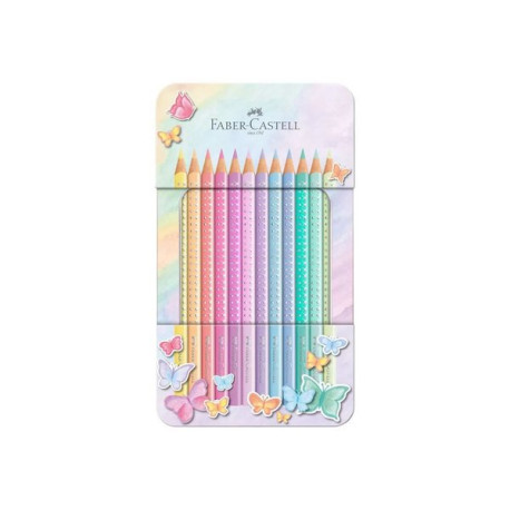 Faber-Castell SPARKLE - Pastello colorato - colori assortiti - 12 pezzi