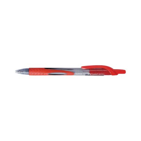 Faber-Castell SUPER - Penna a sfera - rosso - 1 mm - medio - retrattile