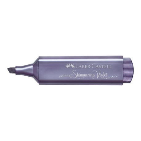 Faber-Castell Textliner 46 - Evidenziatore - permanente - viola metallic shimmering - inchiostro base acqua - 1-5 mm