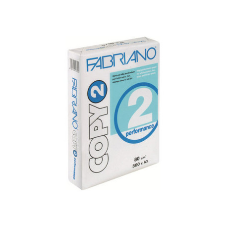 Fabriano COPY 2 performance - A3 (297 x 420 mm) - 80 g/m² - 500 fogli carta comune (pacchetto di 5)