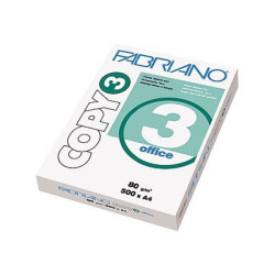 Fabriano COPY 3 office - A4 (210 x 297 mm) - 80 g/m² - 500 fogli carta comune (pacchetto di 5)