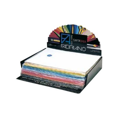 Fabriano Elle Erre Cartacrea - Carta - 350 x 500 mm - 10 fogli - blu - 220 g/m² - carta da macero