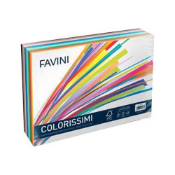 Favini Colorissimi Bristol T4 - Cartoncino - 250 x 350 mm - 240 fogli - assortiti - 200 g/m²