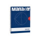 FAVINI home-office PROFESSIONAL Spiral Manager - Blocco - rilegatura a spirale - 230 x 297 mm - 80 fogli / 160 pagine - extra b