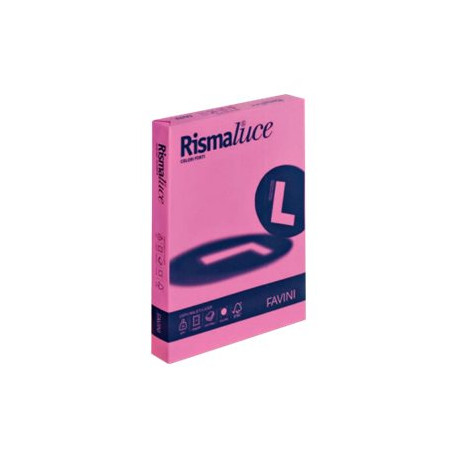 FAVINI RismaLuce - Ciclamino - A4 (210 x 297 mm) - 200 g/m² - 125 fogli carta multiuso