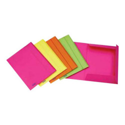 Favorit NEON - Cartelletta a 3 lembi - larghezza dorsale 10 mm - per 240 x 330 mm - fucsia