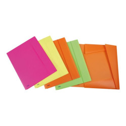 Favorit NEON - Cartelletta a 3 lembi - per A3 - disponibile in colori assortiti