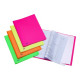 Favorit NEON - Porta listini - 20 compartimenti - per 220 x 300 mm - arancione fluorescente