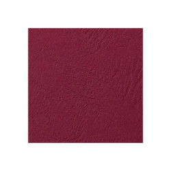 GBC LeatherGrain - A4 (210 x 297 mm) - rosso scuro - 250 g/m² - 100 pezzi copertina per rilegatura