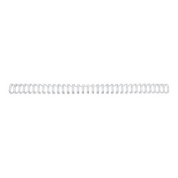 GBC WireBind - 11 mm - 34 anelli - A4 (210 x 297 mm) - 100 fogli - argento - 100 pezzi spirale di rilegatura - per WireBind W20