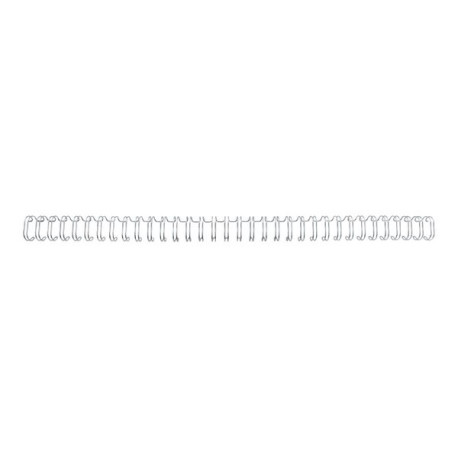 GBC WireBind - 11 mm - 34 anelli - A4 (210 x 297 mm) - 100 fogli - argento - 100 pezzi spirale di rilegatura - per WireBind W20