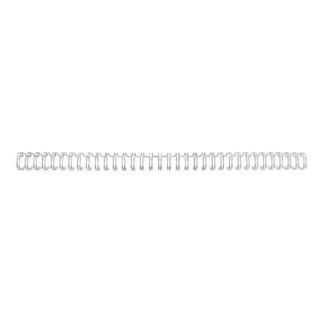 GBC WireBind - 6 mm - 34 anelli - A4 (210 x 297 mm) - 55 fogli - argento - 100 pezzi spirale di rilegatura - per WireBind W20, 