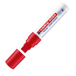 Gesso liquido 4090 - rosso - punta scalpello - Edding